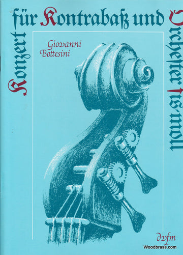 Deutscher Verlag FR Musik Bottesini G. - Konzert FüR Kontrabass FIS-moll - Contrebasse & Piano