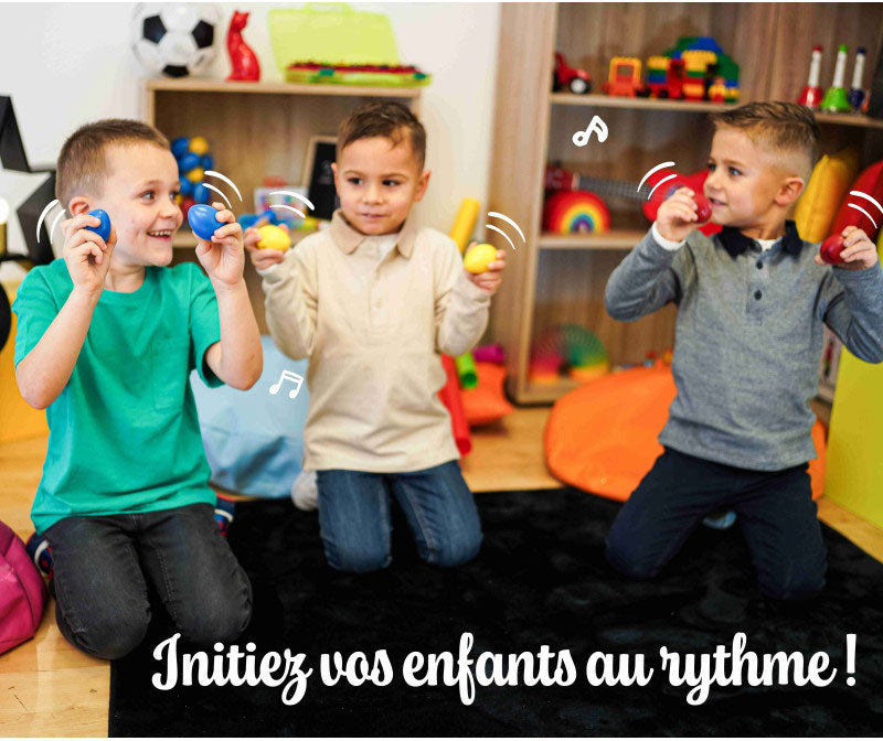 Set Van 3 Paar Geluidseieren Gekleurd
