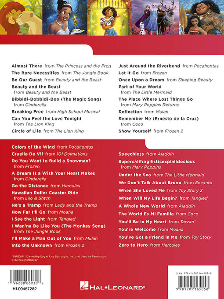Really Easy Piano : 40 Disney Songs