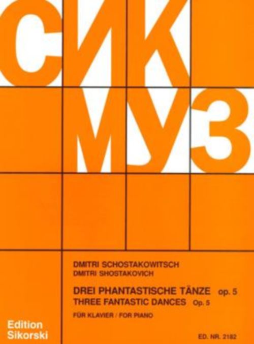 Chostakovitch - Trois Danses Fantastiques Op.5 - Piano