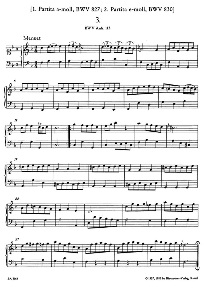 Bach J.S - Petit Livre D'anna Magdalena Bach - Piano