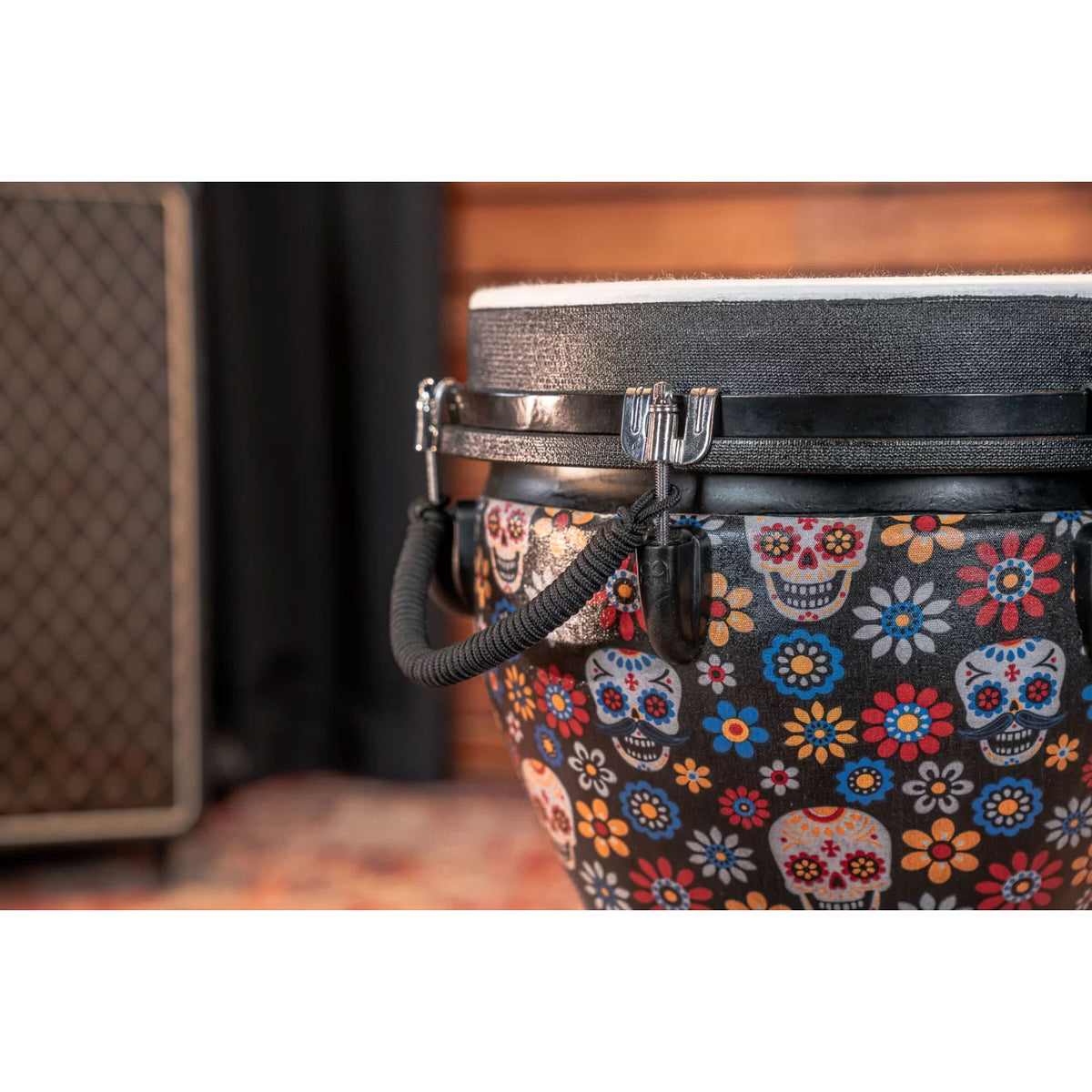 PERCUSSION 12" JUMBO DJEMBE DAY OF THE DEAD