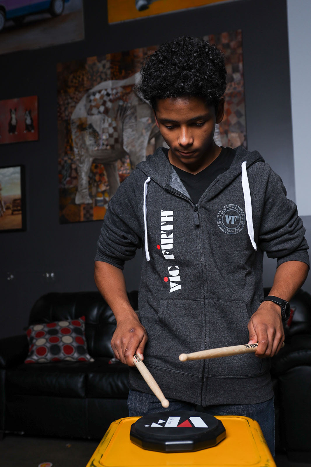Zip Up Logo Hoodie XL
