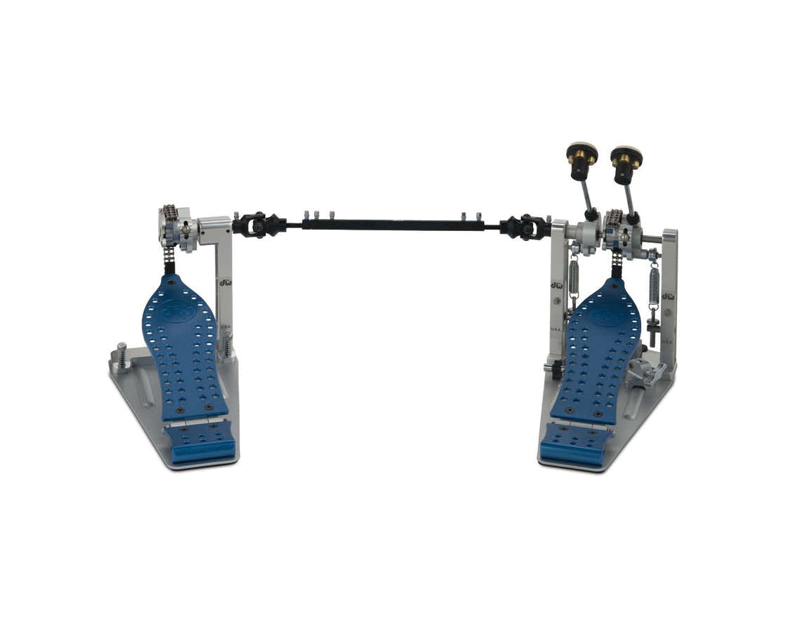 Machined Chain Drive Double Pédale Blue