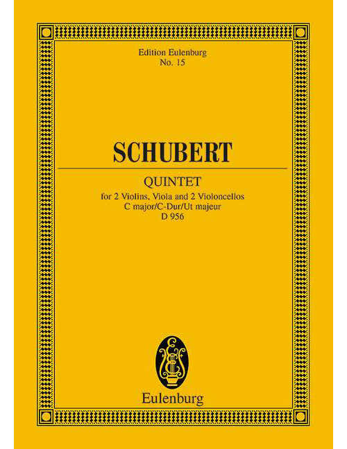 Schubert - Strijkkwartet C Majeur Op. 163 D 956 - 2 Violen Altviool 2 Cello's