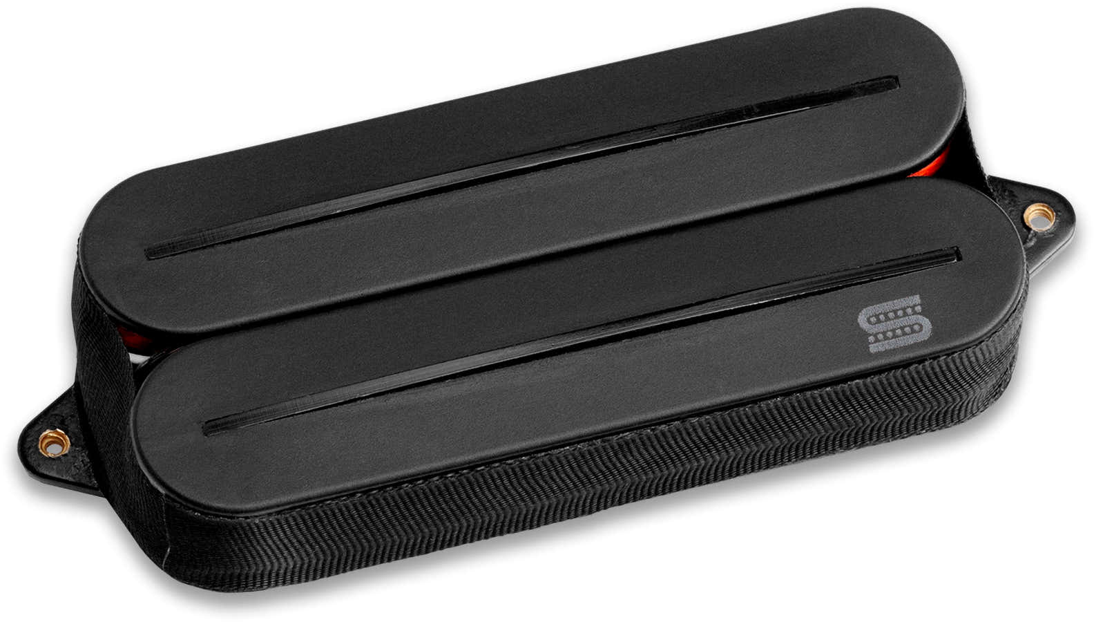 7-snarige Black Jupiter Rails-humbucker, signatuur van Wes Hauch, hals, zwart