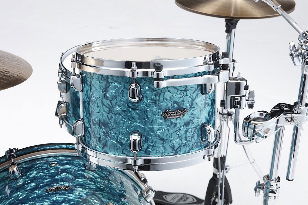 STARCLASSIC MAPLE ROCK 22 DRUM KIT CHROME SHELL HARDWARE TURQUOISE PEARL