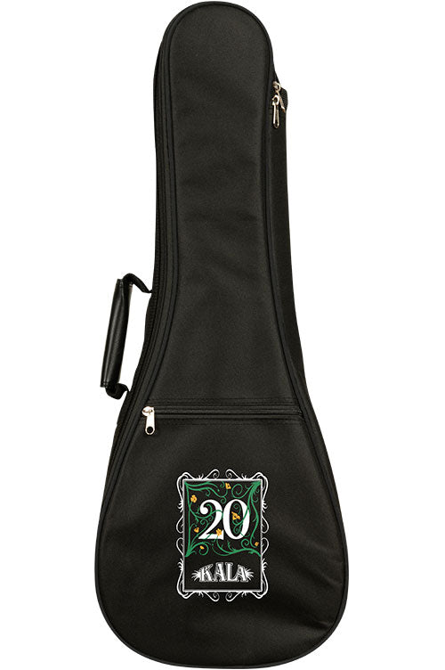 20th Anni Massief Sparrenblad/Gewolkt Sapele Tenor met Hoes
