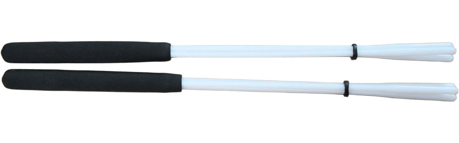 C-BT09 Baguette de tamborim 3 brins évasés blanche, 36 cm - dure