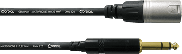 Câble Audio Stéréo XLR Mâle/jack Mâle Stéréo 6 M