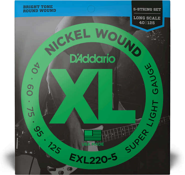 EXL220-5 Nickel Wound Long Scale Super Light 5C 40-125