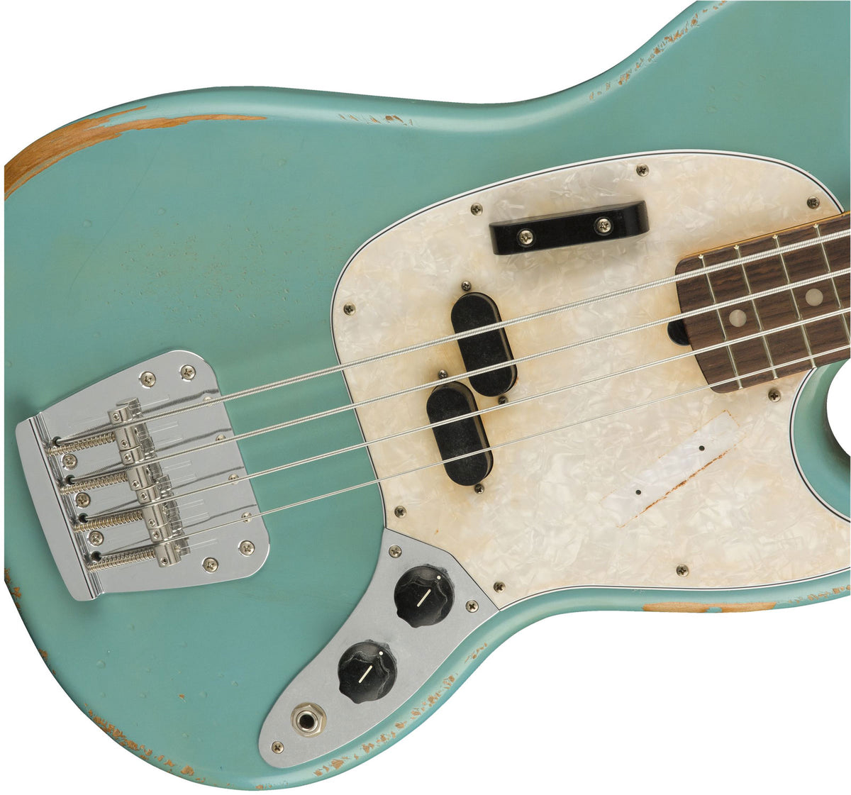 Mustang Bass Signature Jmj RW Vervaagd Daphne Blauw