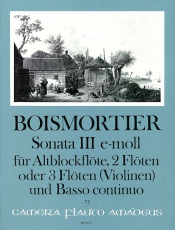 Boismortier - Sonate III Op.34 E-moll - Conducteur & Parties