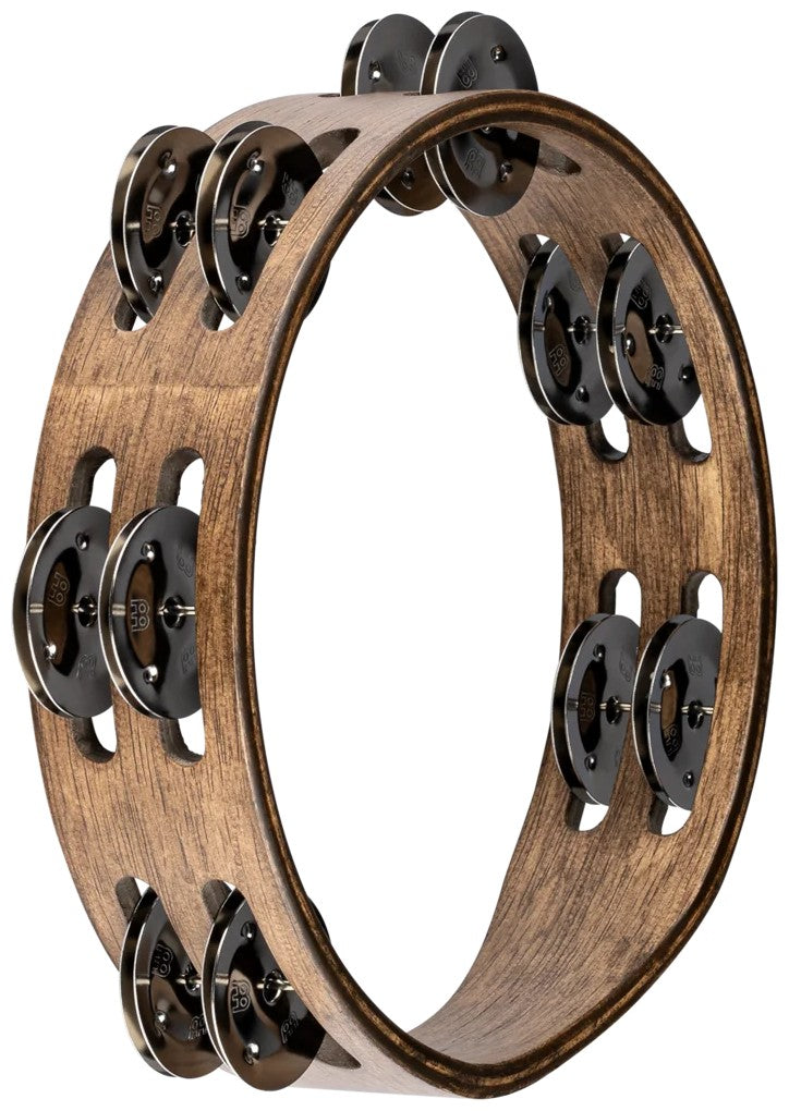 Houten Tamboerijn 8 Bruin Cimbalen Messing