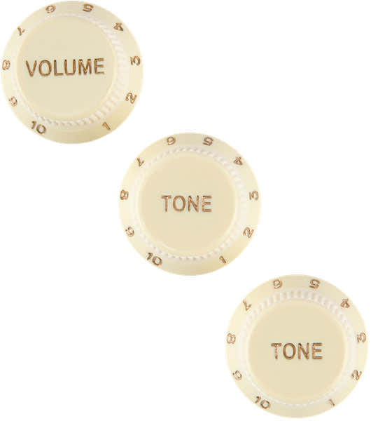 Stratocaster Soft Touch Knobs Aged White