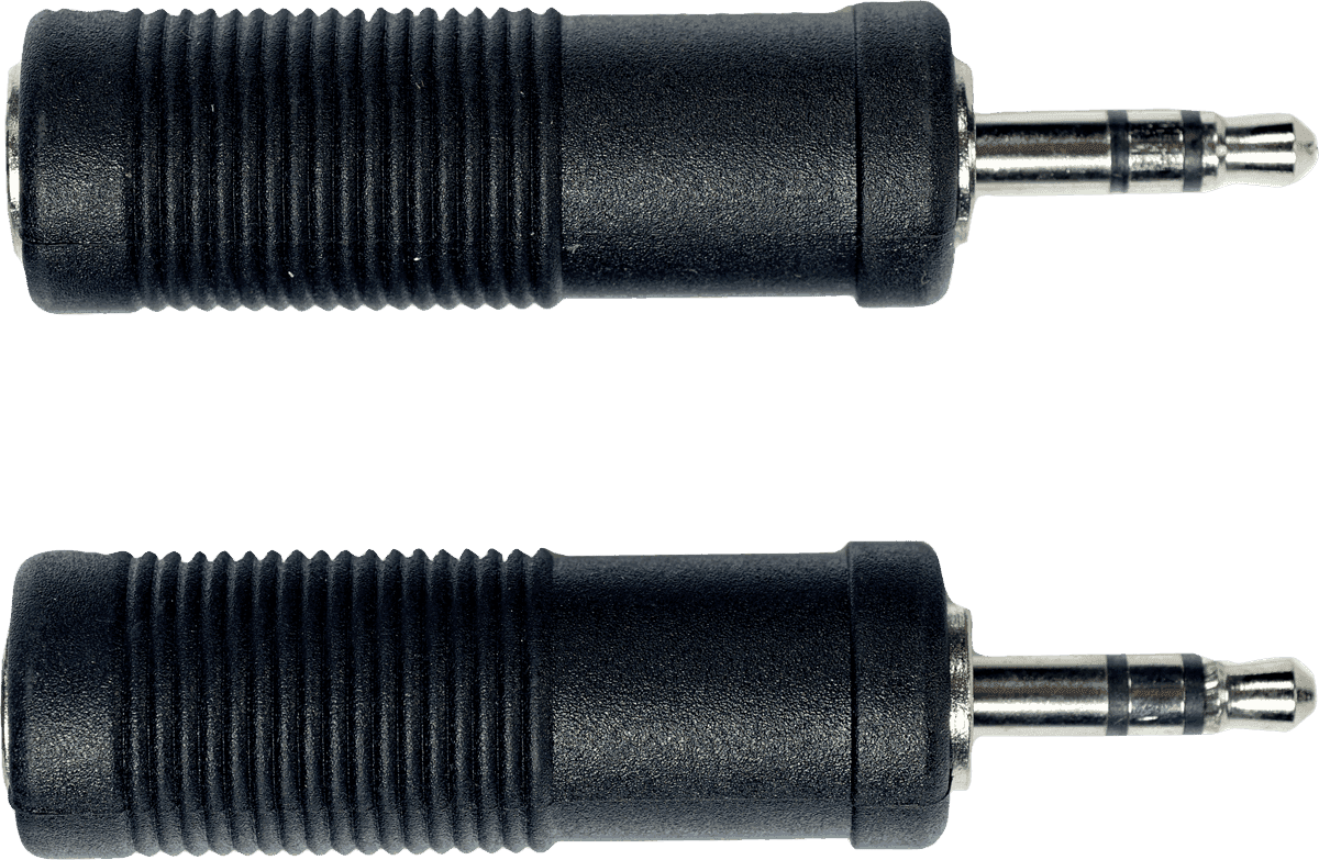 Adapter Jack Mannelijk 3.5 MM Stereo Jack Vrouwelijk 6.35 MM - Set van 2