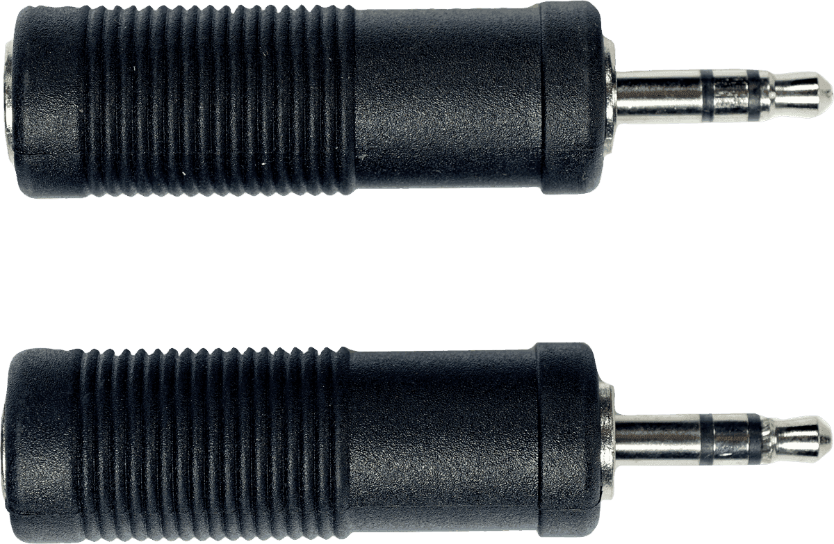 Adapter Jack Mannelijk 3.5 MM Stereo Jack Vrouwelijk 6.35 MM - Set van 2