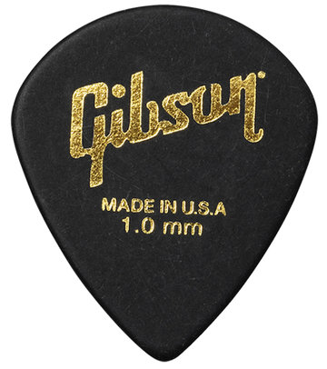 Moderne gitaarplectrums 6-pack zwart 1.0mm gitaarplectrums