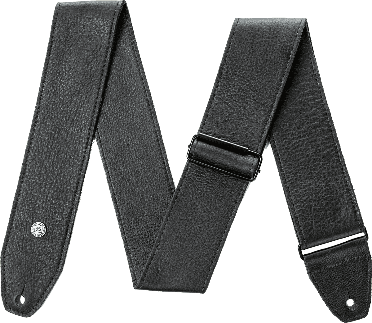 BMF Leather TRI-glide Leather Black 6,3Cm