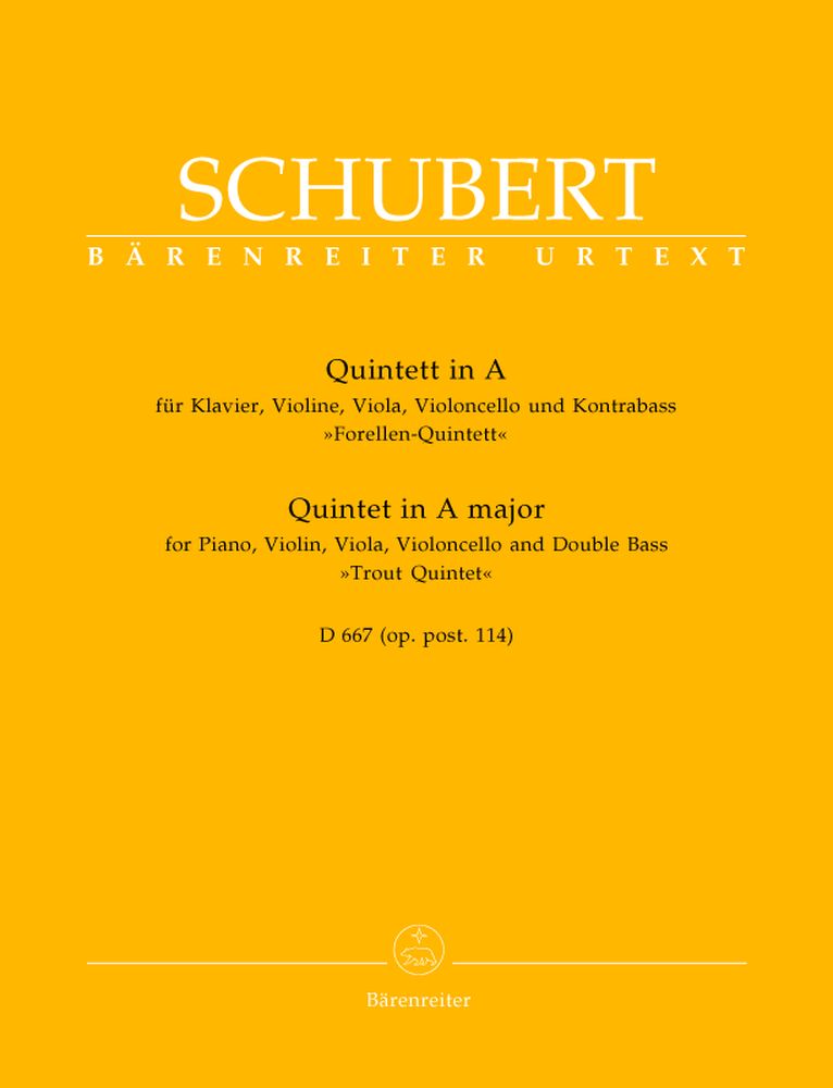 Schubert F. - Quintette "la Truite" En La Majeur D 667 (op.post.114)