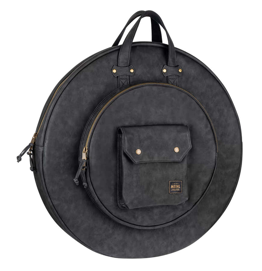 Housse Cymbales 22 Simili Cuir Noir