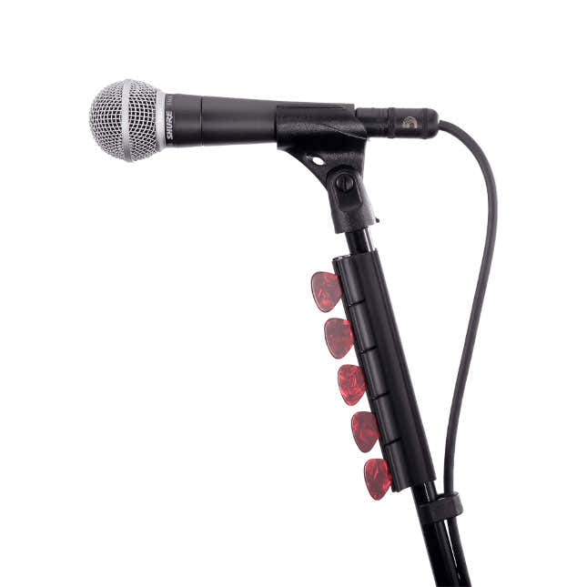 Plectrumhouder voor microfoonstatief