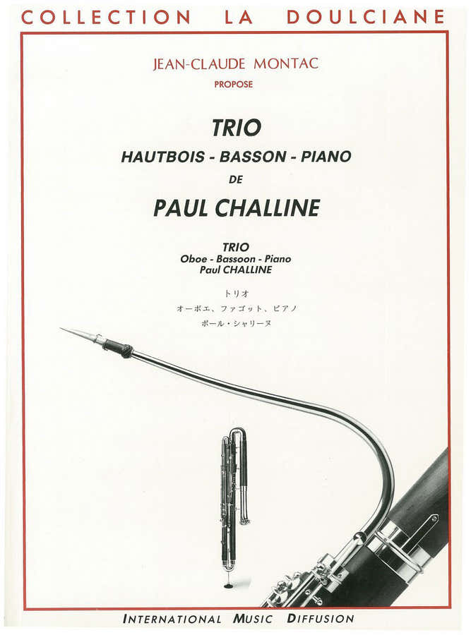 Imd Eges Challine - Trio - Hautbois Basson Et Piano
