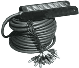 Yellow Cable Multipaire 24 XLR 4 XLR 10 M