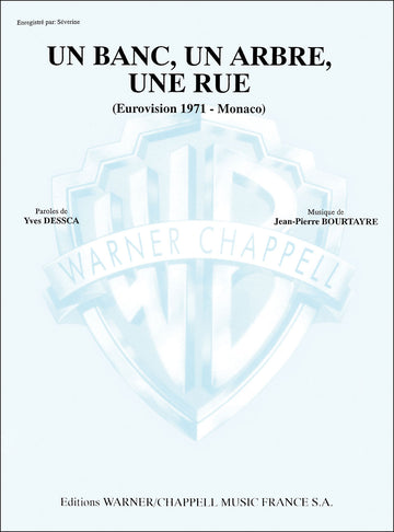 PARTITION VARIETE - SEVERINE - UN BANC UN ARBRE UNE RUE - PIANO CHANT