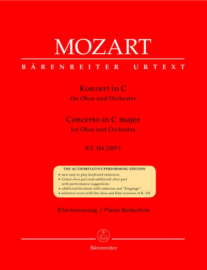 Moz W.A. - Concerto En Do Majeur Kv 314 (285D) - Hautbois Piano