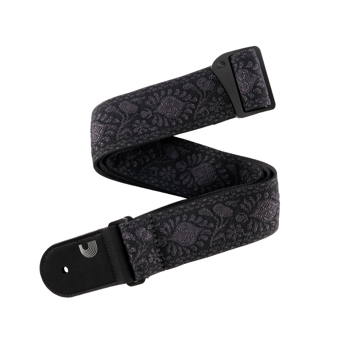 Gevlochten Gitaarband Monterey Black Tubular