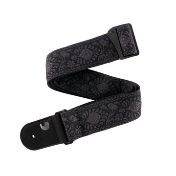 Gevlochten Gitaarband Monterey Black Tubular