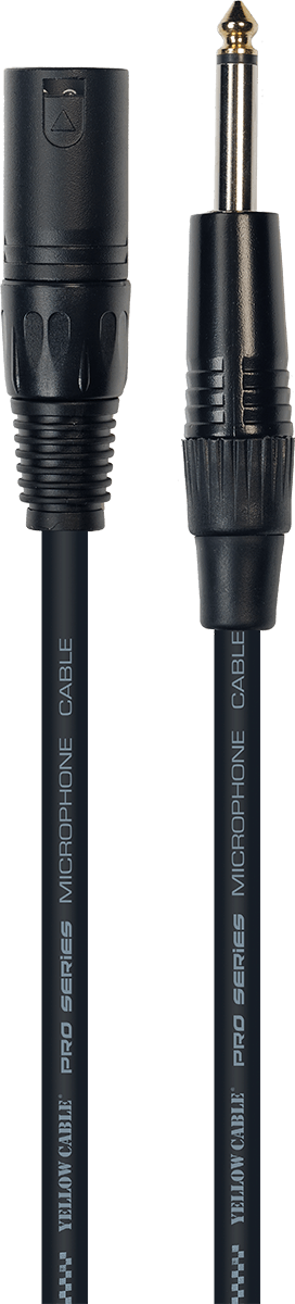 Yellow Cable Cordon Jack XLR 1 M