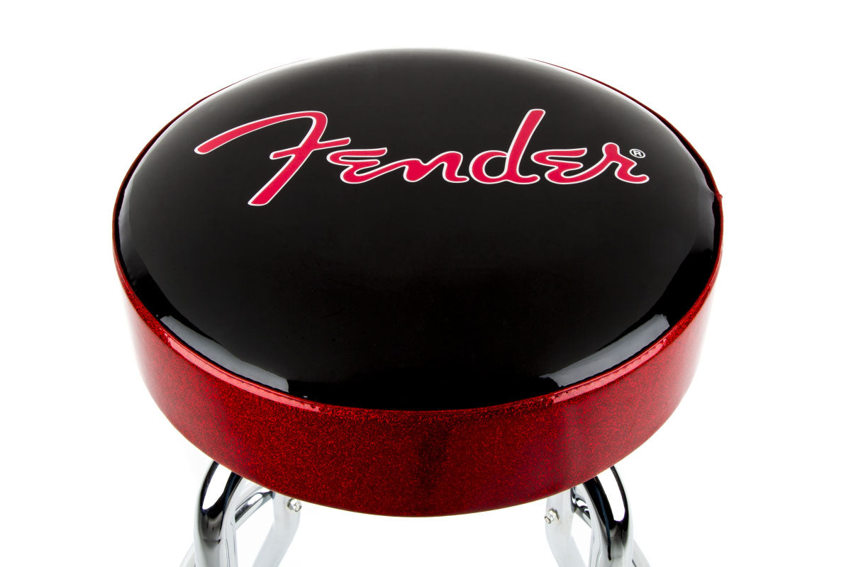 Barkruk met Red Sparkle-logo zwart Red SPARKLE-chrome 30"