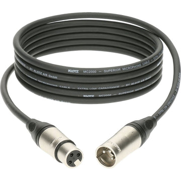 M2 Mic Cable Noir 10M XLR 3P. Femelle Male Klotz