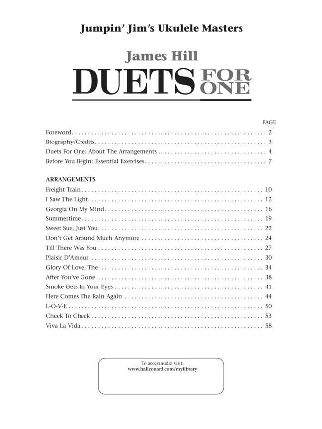 James Hill - Duets For One - Ukulele
