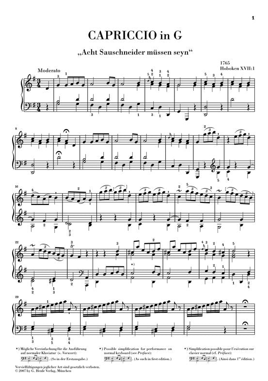 Haydn J. - Piano Pieces - Piano Variations