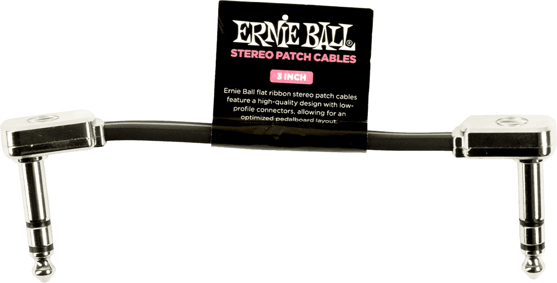 Cables Instrument Patch TRS - Coude Fin & Plat - 7,5 Cm