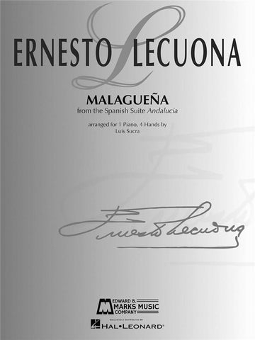 Lecuona Ernesto - Malaguena - Piano 4 Mains