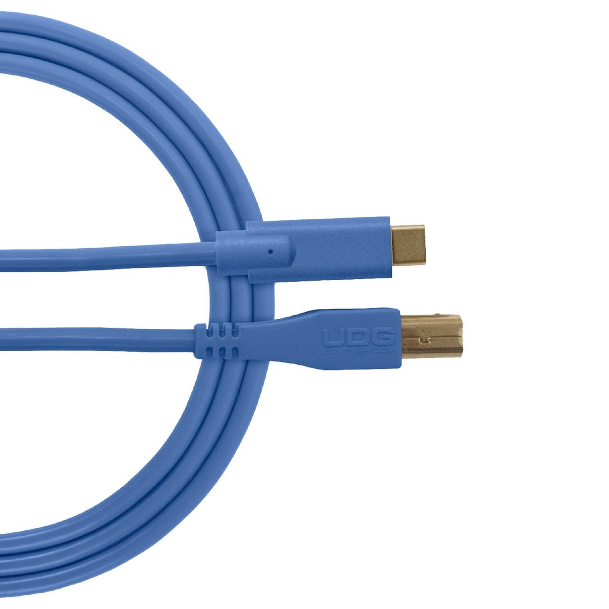 UDG U 96001 LB - Câble USB 2.0 C-B Bleu Droit 1.5m