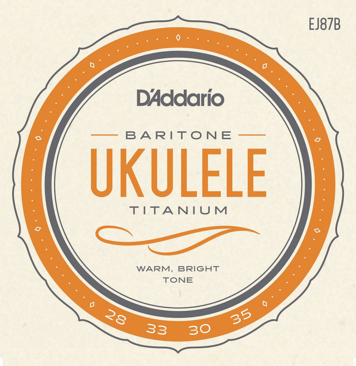 EJ87b Titanium Ukulélé Strings Baritone