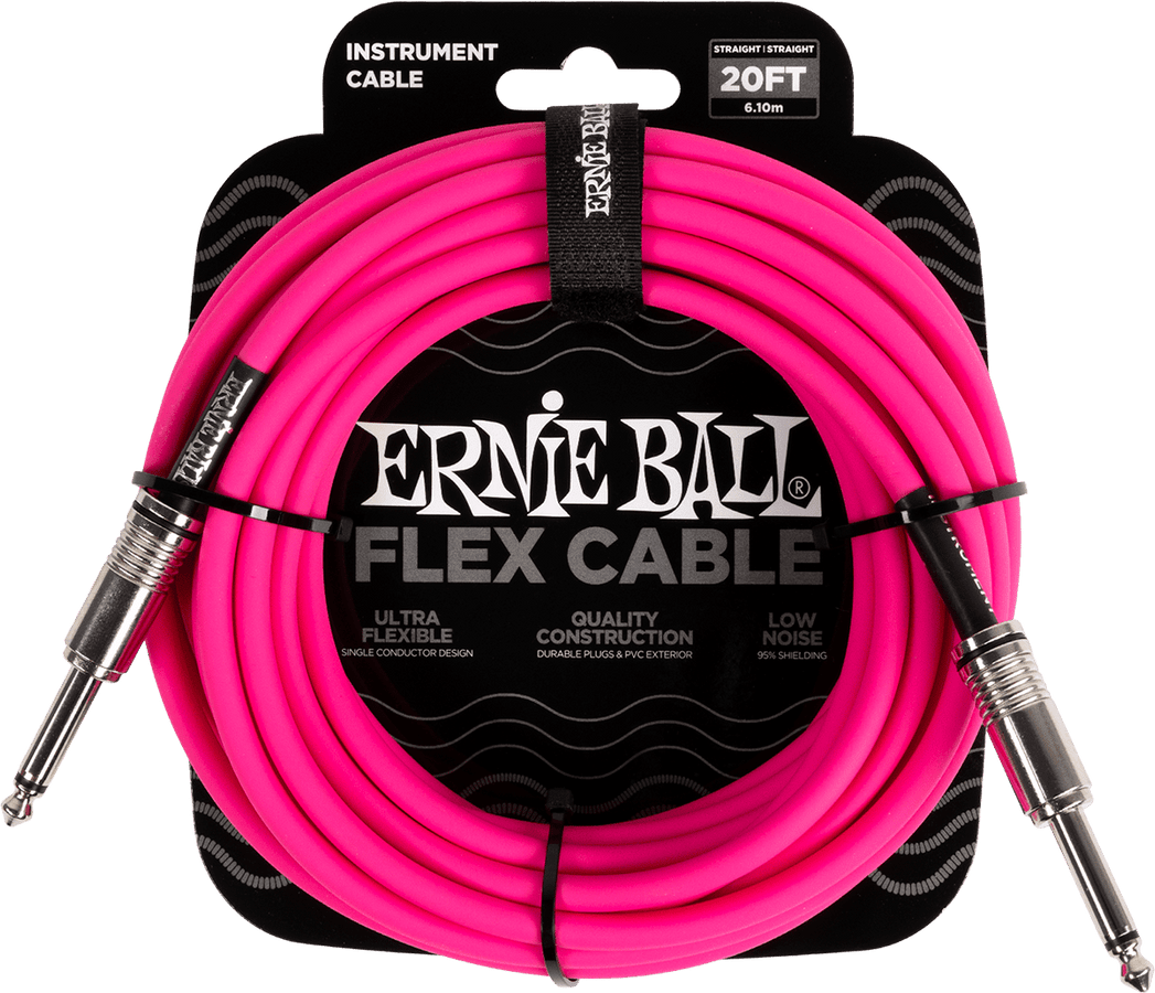 Câbles Instrument Flex Jack/jack 6M Rose