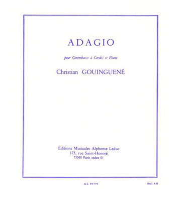 GOUINGUENE - ADAGIO - CONTREBASSE ET PIANO
