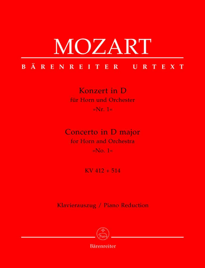 Moz W.A. - Concerto N°1 En Re Majeur Kv 412 + 514 (386D) Pour Cor Et Orchestre - Cor Piano