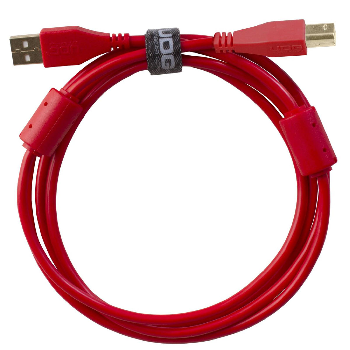 U 95001 RD - Câble USB 2.0 A-B Rouge Droit 1m