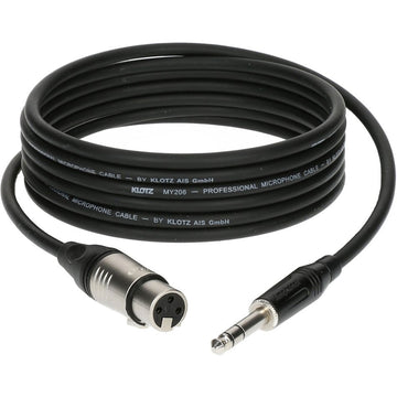 Cable Micro 3 M XLR Femelle - Jack 3P Connecteur Metal,