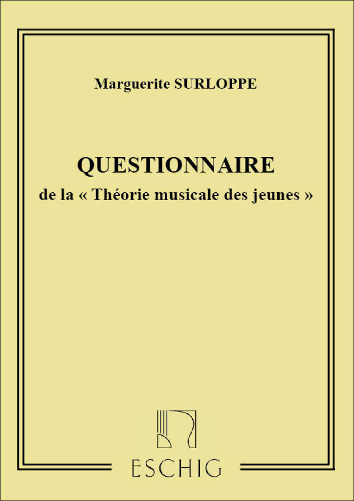 SURLOPPE - THEORIE MUSICALE (QUESTIONNAIRE)
