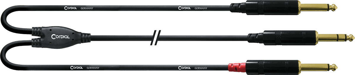 Câble Audio Jack ST. - 2 Jack Mono 90 CM