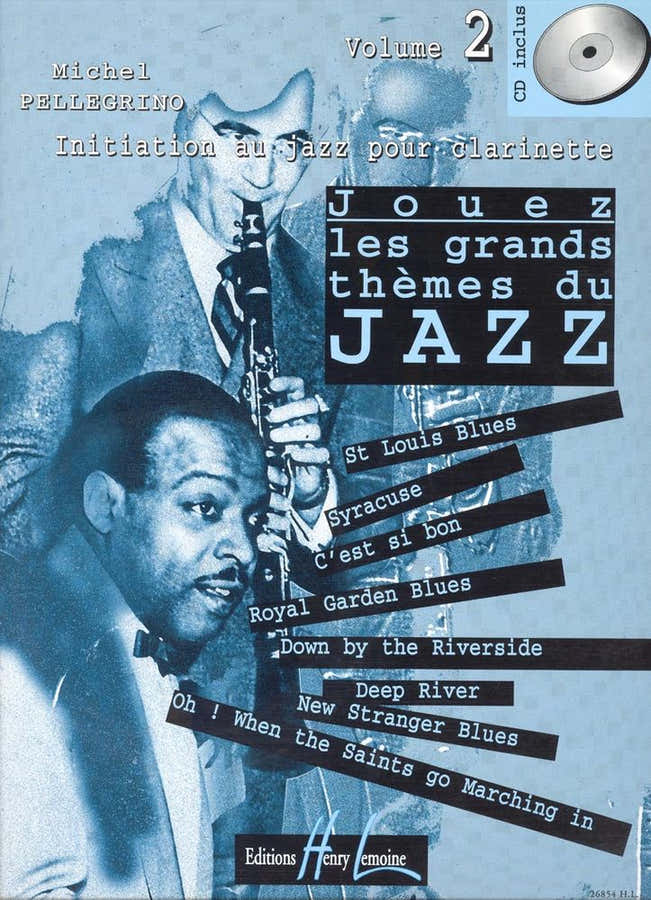 Pellegrino Michel - Speel de grote jazztunes Vol.2 + CD - Klarinet