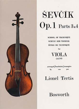 SEVCIK - ETUDES OP.1 PARTS 3 ET 4 ECOLE DE LA TECHNIQUE - ALTO